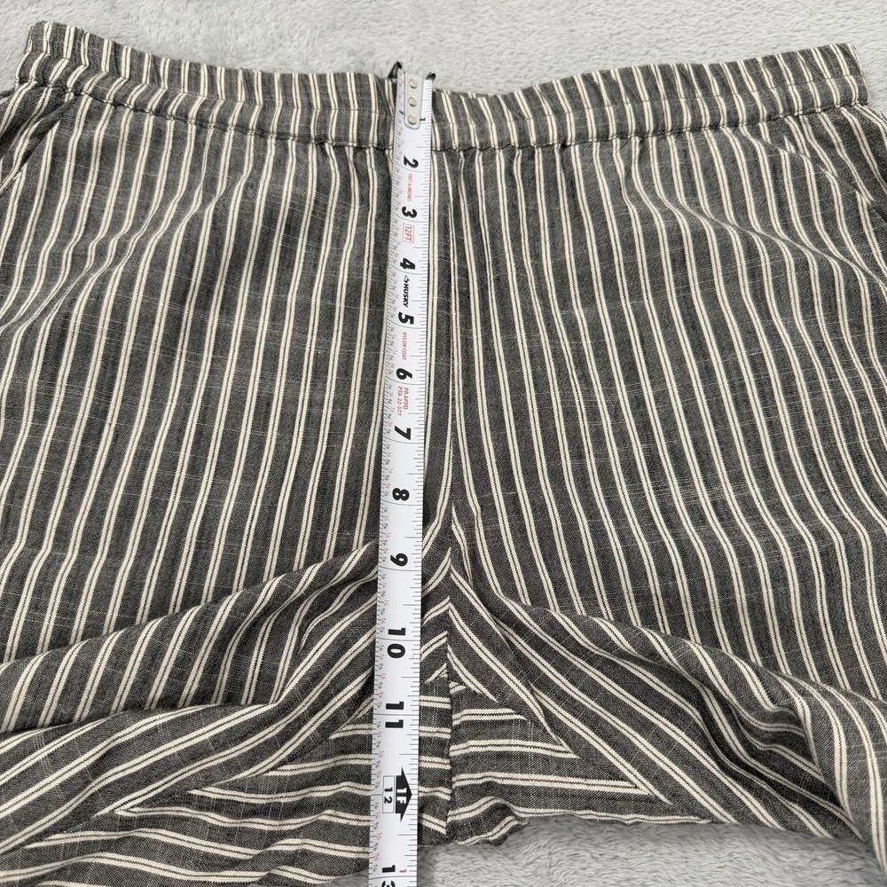 Marine Layer Allison Pant Womens Medium Gray Striped Boho Beach Minimalist 10185 - Picture 9 of 11